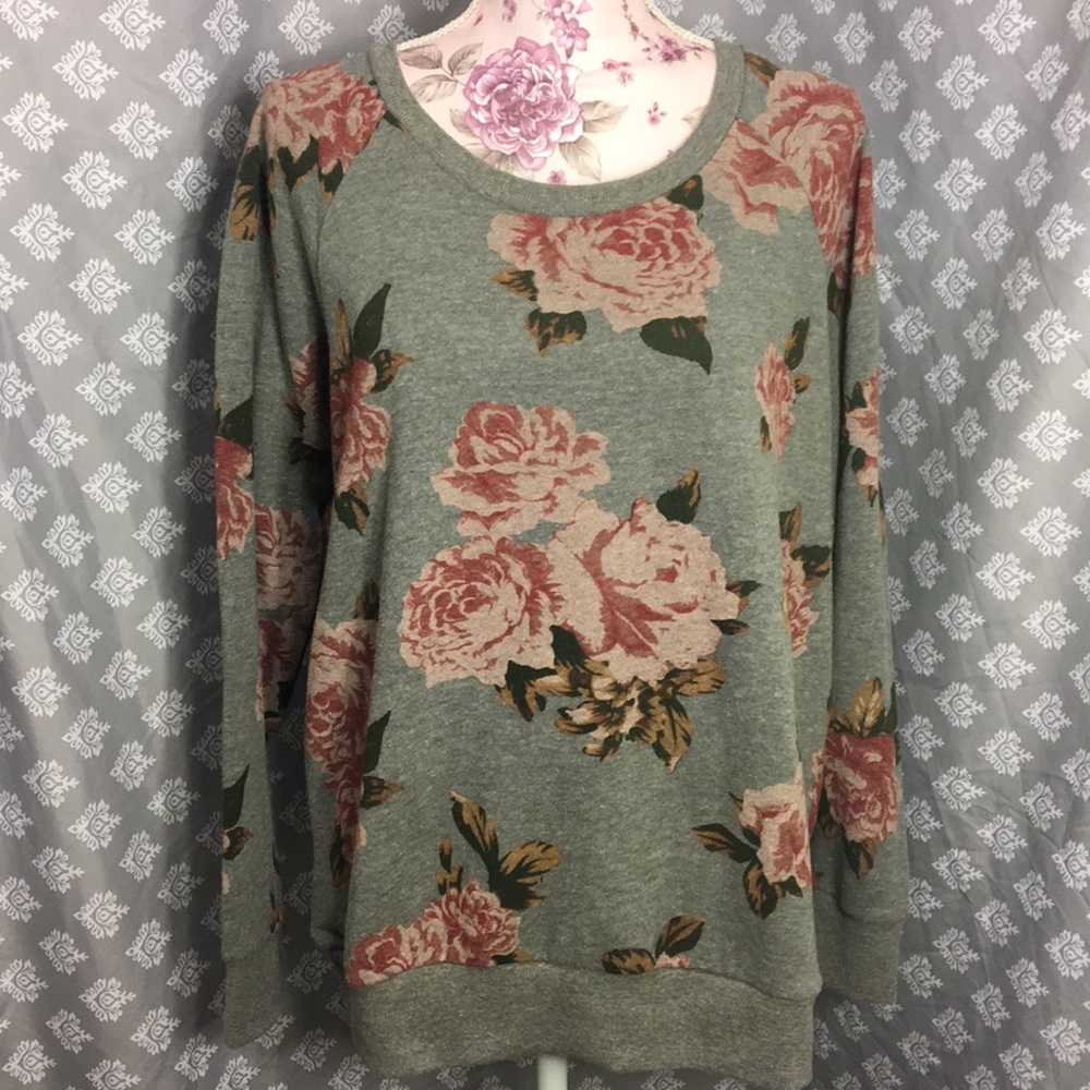 Torrid Floral Sweatshirt